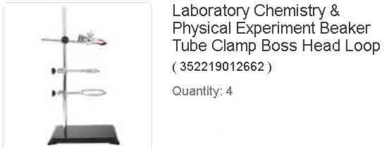 Laboratory Chemistry & Physical Experiment Beaker Tube Clamp Boss Head Loop-S