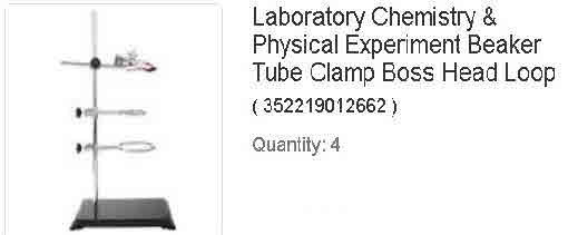 Laboratory Chemistry & Physical Experiment Beaker Tube Clamp Boss Head Loop-S